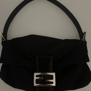 Fendi Neoprene Baguette Shoulder Bag